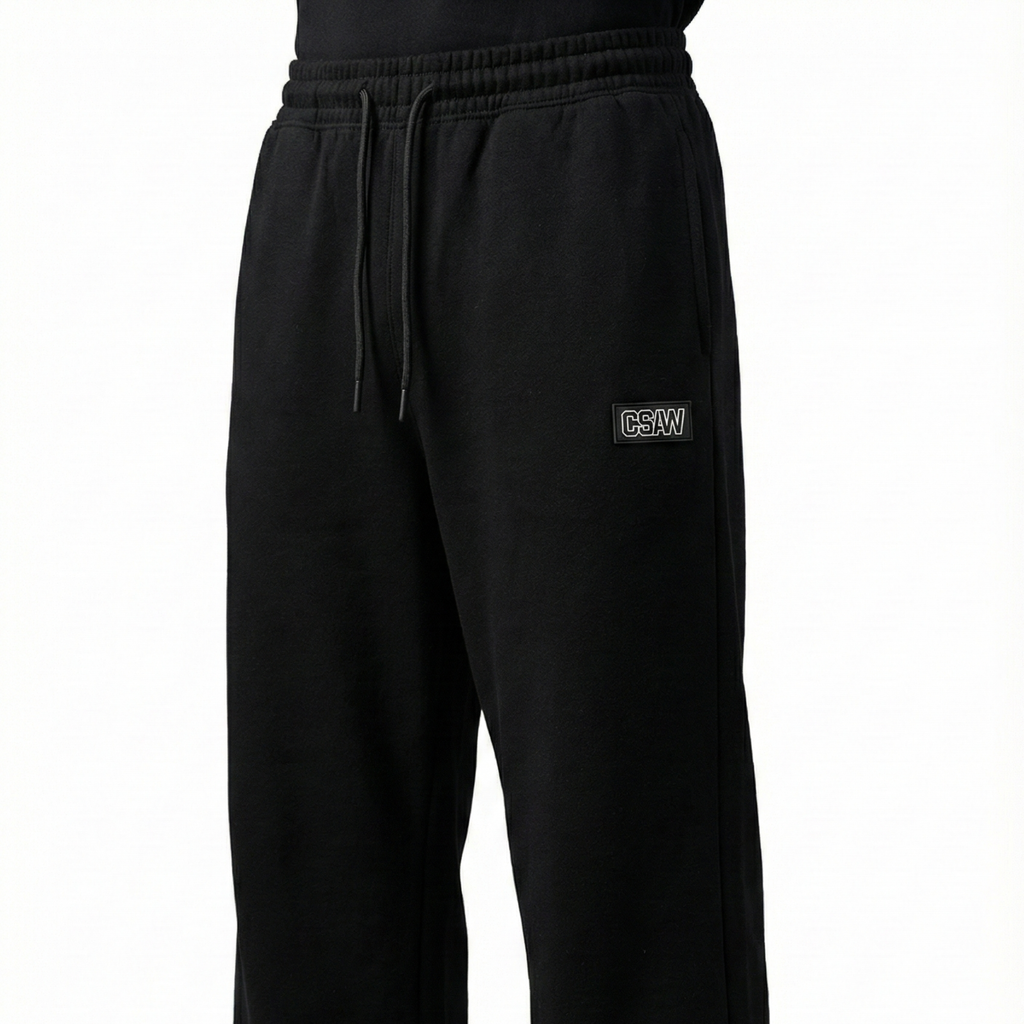 CSAW ESSENTIAL BLACK JOGGERS