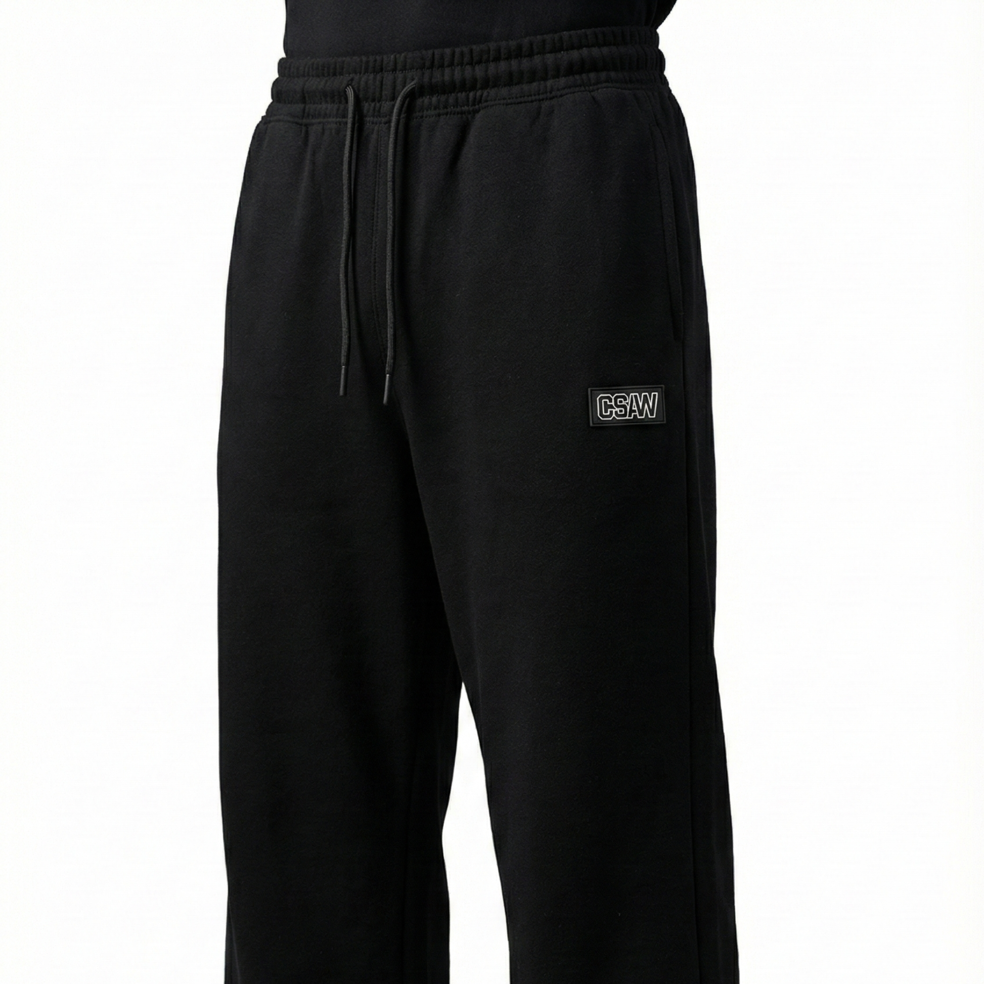 CSAW ESSENTIAL BLACK JOGGERS