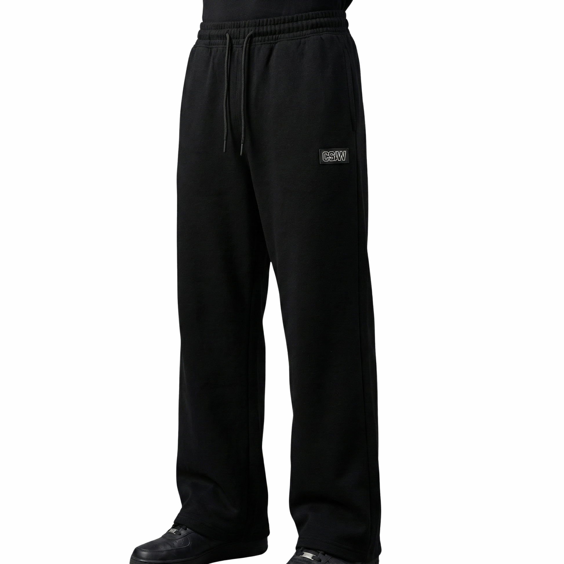 CSAW ESSENTIAL BLACK JOGGERS